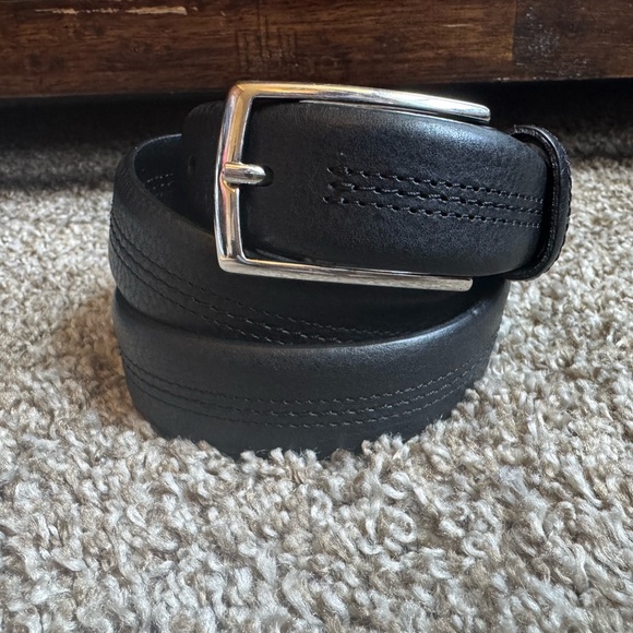 Brooks Brothers Other - Brooks Brothers 346 Mens Black Pebble Leather Dress Belt Made in Italy